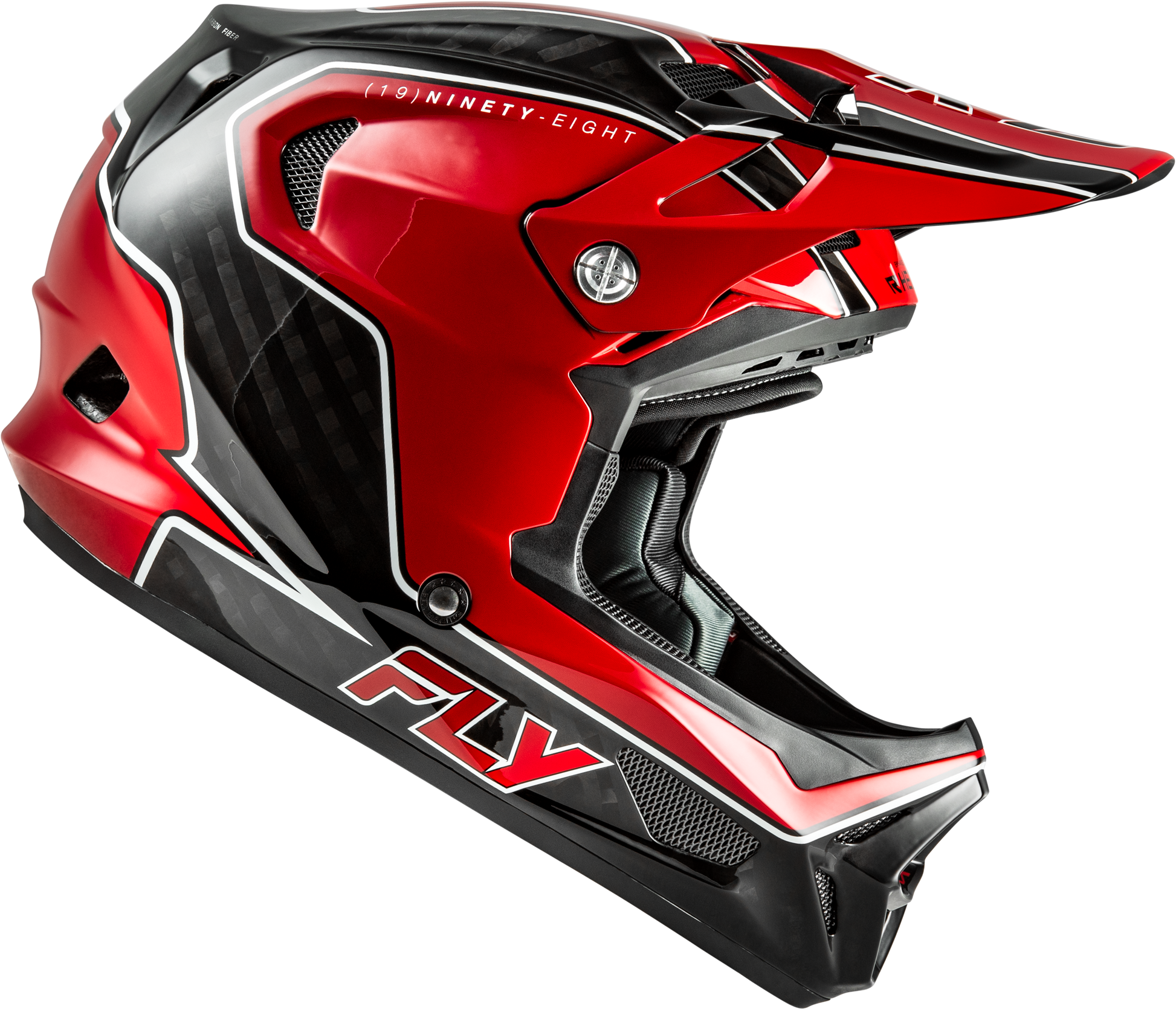 Werx R Flow Carbon Helmet Black Carbon/Red Xl
