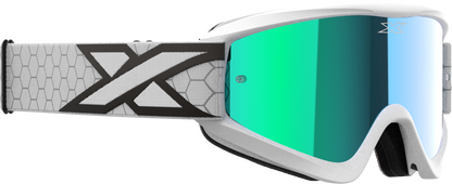 Flat Out Mirror Goggle White/Black Blue Mirror