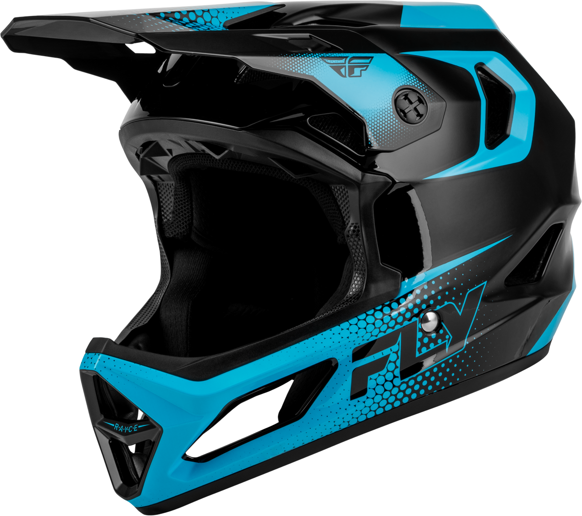 Yth Rayce Sonar Bicycle Hlmt Black/Electric Blue Ys