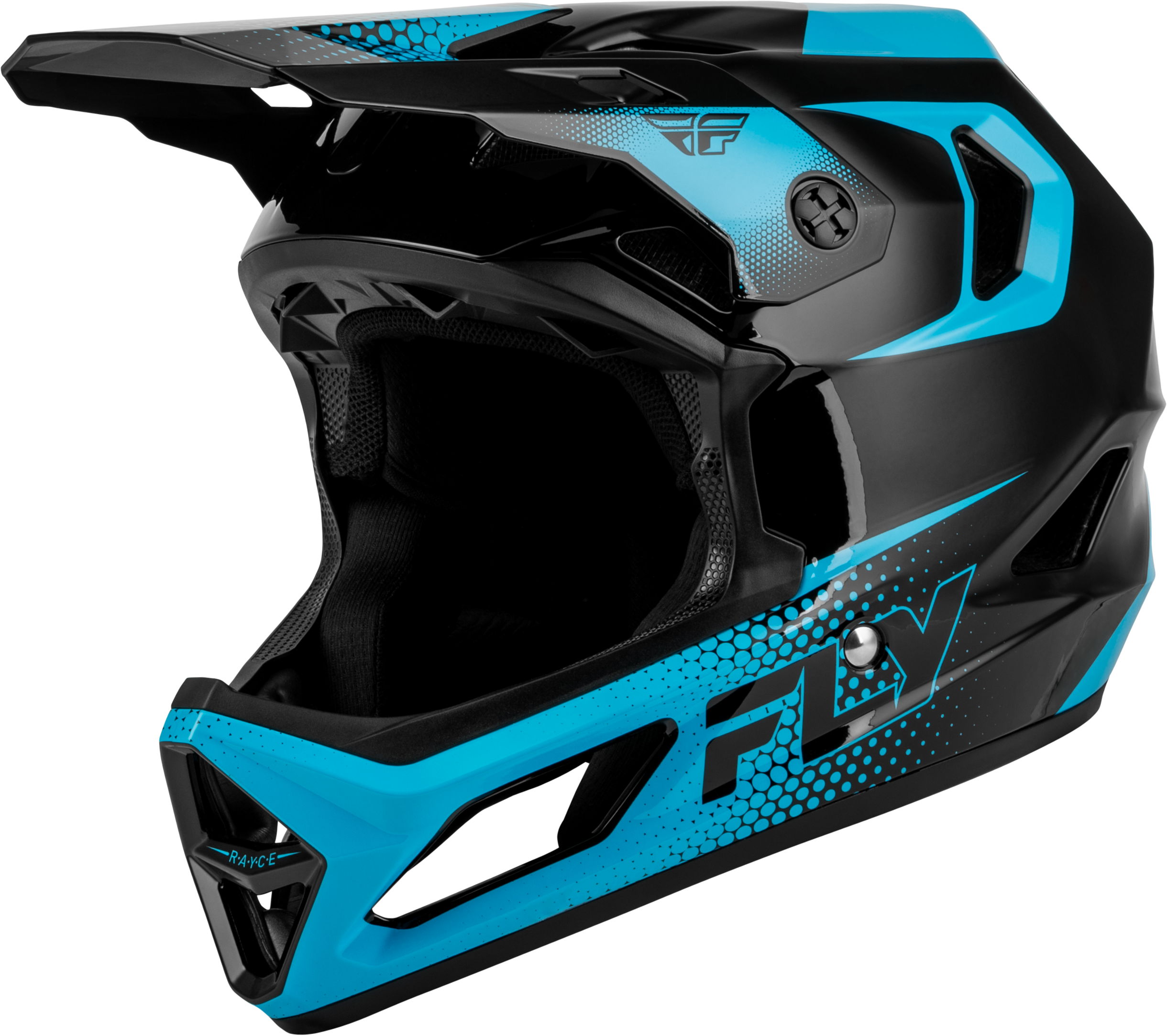 Yth Rayce Sonar Bicycle Hlmt Black/Electric Blue Yl