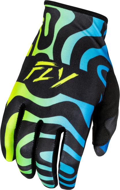 Youth Lite Zen Gloves Black/Blue/Hi Vis Yl
