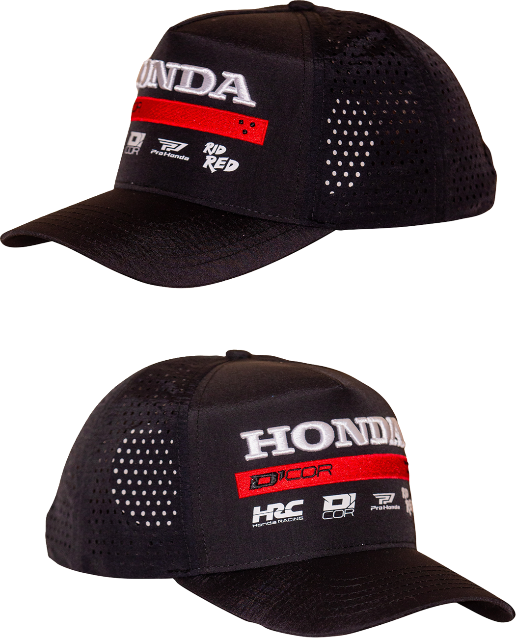 D'COR VISUALS Honda Factory2 Hat - Black 70-157-1