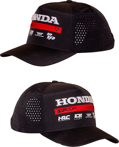 D'COR VISUALS Honda Factory2 Hat - Black 70-157-1