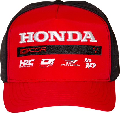 D'COR VISUALS Honda Factory2 Hat - Red 70-158-1
