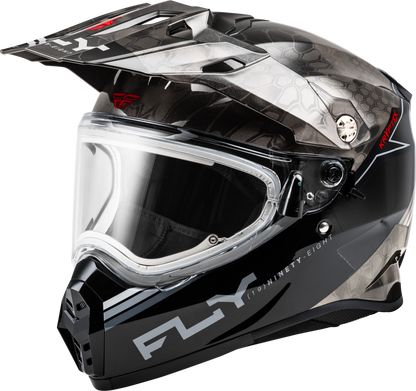 Trekker Cw Conceal Helmet Elec Shld Black/Grey/White 2x