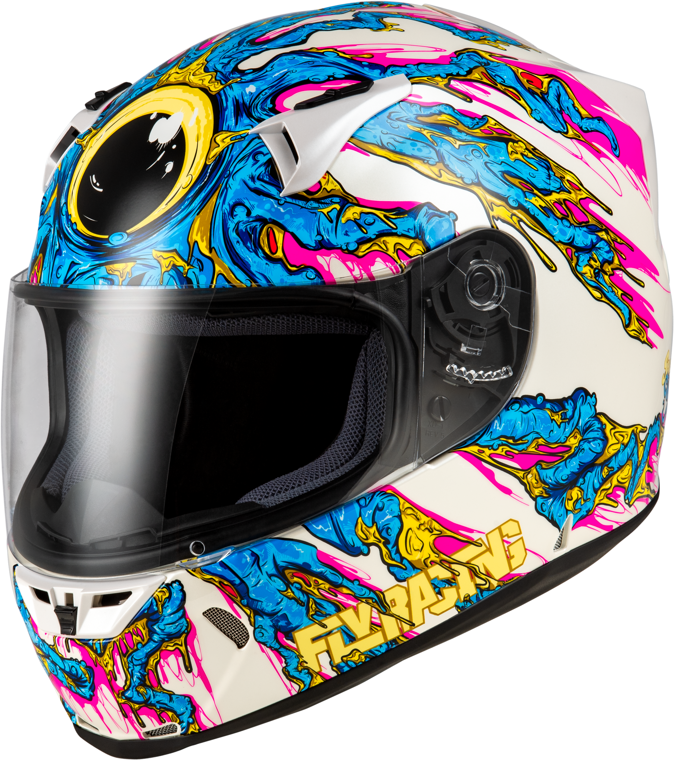 Revolt Space Creep Helmet Light Blue/White/Pink 2x