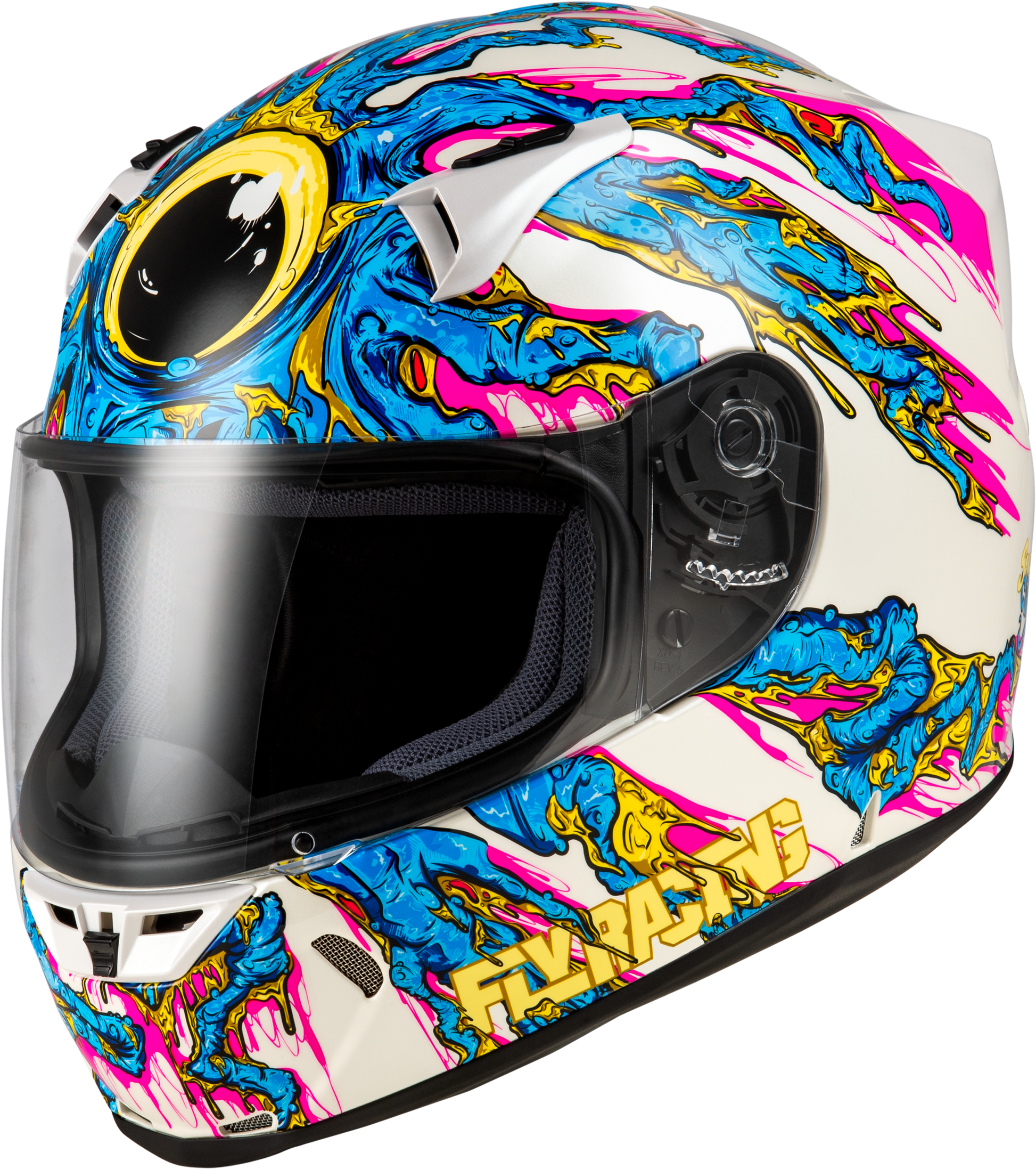 Revolt Space Creep Helmet Light Blue/White/Pink Xs