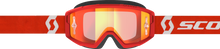 Primal Goggle Red/White Orange Chrome Works