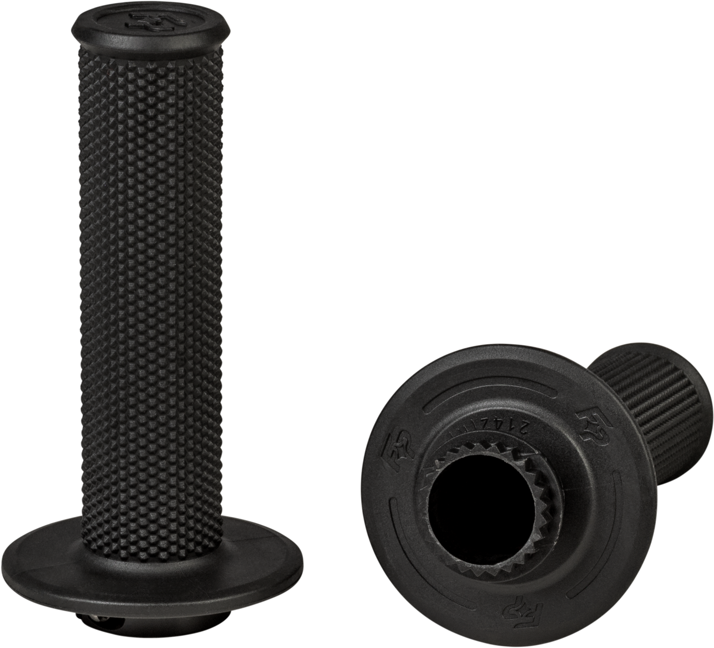 Control Mx Lock On Grips Black   No Waffle