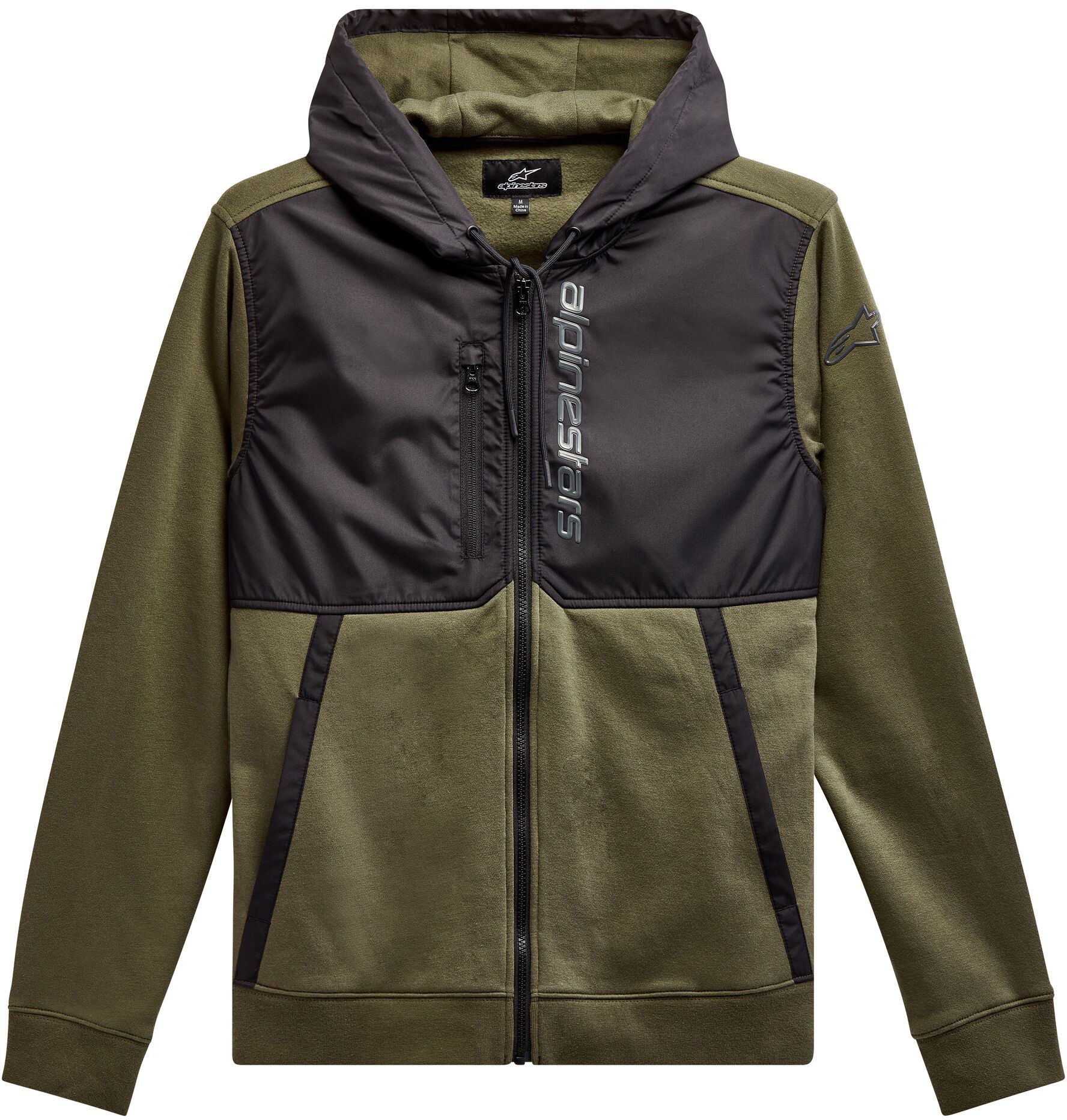 Aligned Hoodie Military/Black Lg