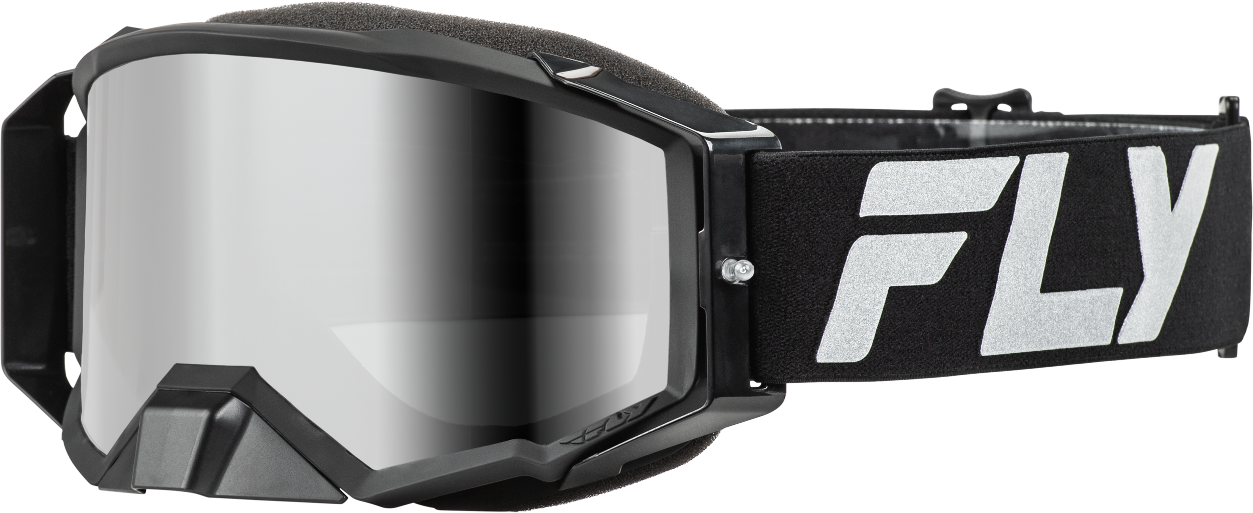 Zone Elite Goggle Black/Silver W/ Silver Mirror/Smoke Lens