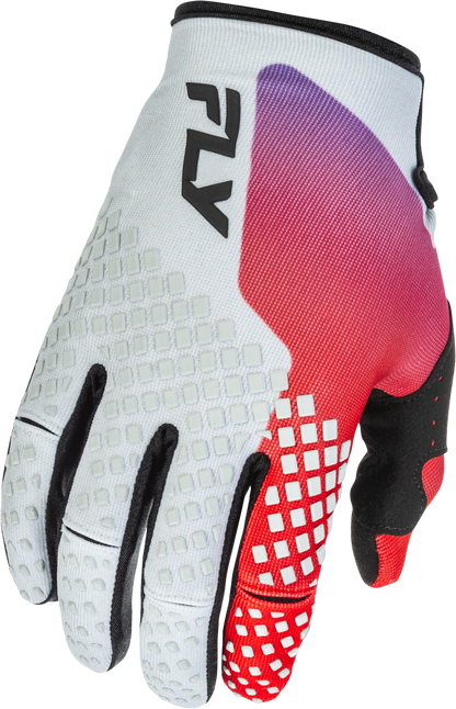 Youth Kinetic Gloves Grey/Red/Purple/Black Ym