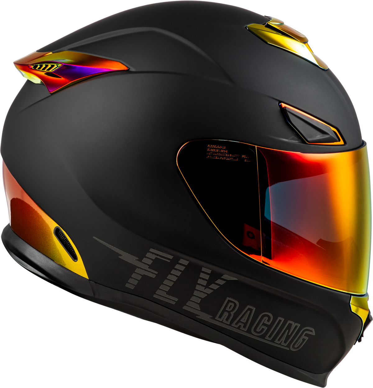Sentinel Recon Helmet Matte Black/Fire Chrome Md