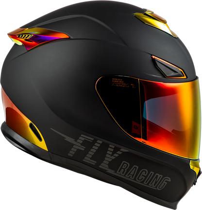 Sentinel Recon Helmet Matte Black/Fire Chrome Md