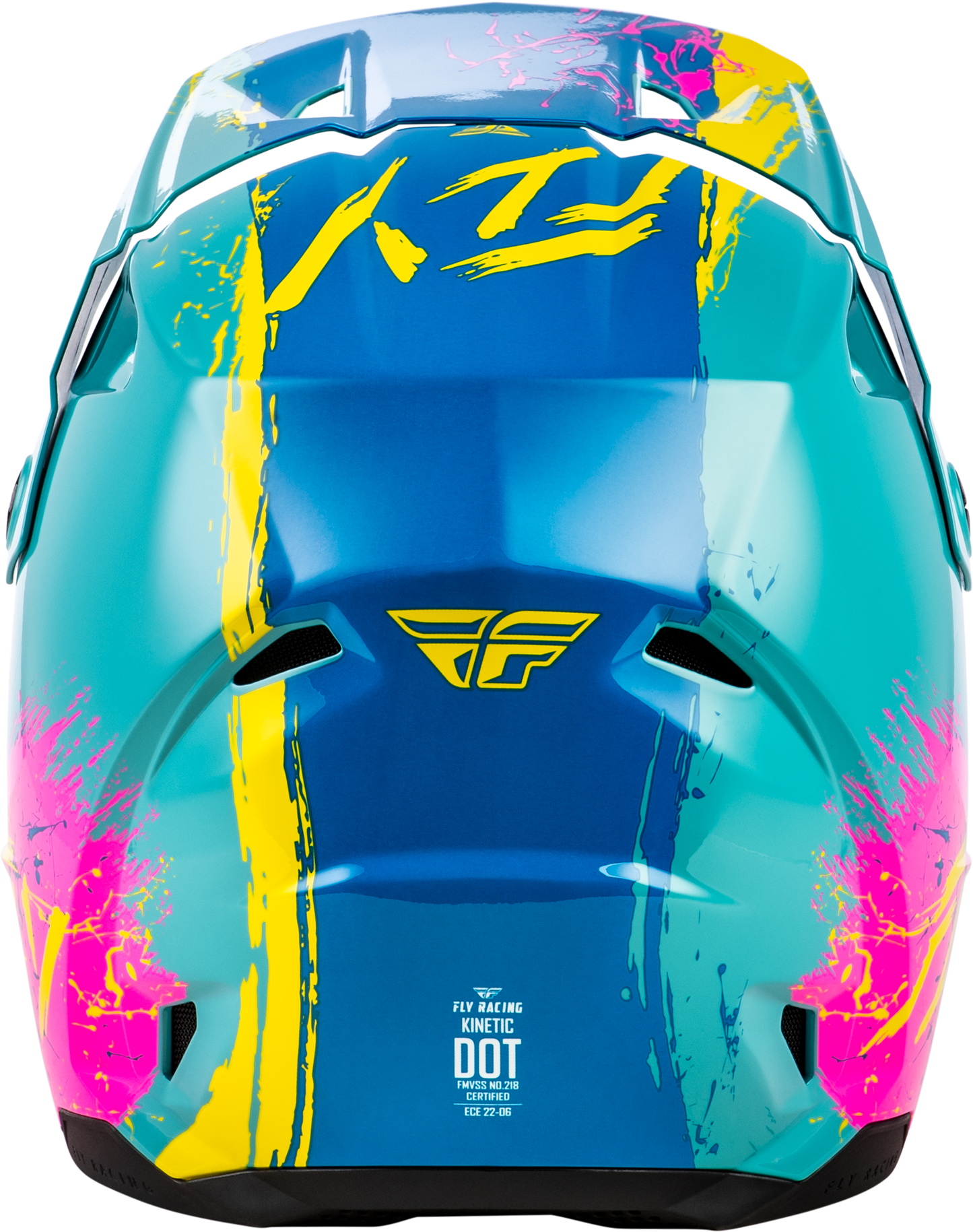 Youth Kinetic Drip Helmet Turquoise/Pink/Yellow Yl