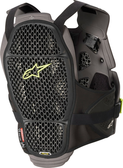 A 4 Max Chest Protector Blk/Anth/Fluo Ylw Md/Lg