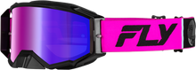 Zone Pro Goggle Pink/Black W/ Iridescent Red Mir/Smk Lens