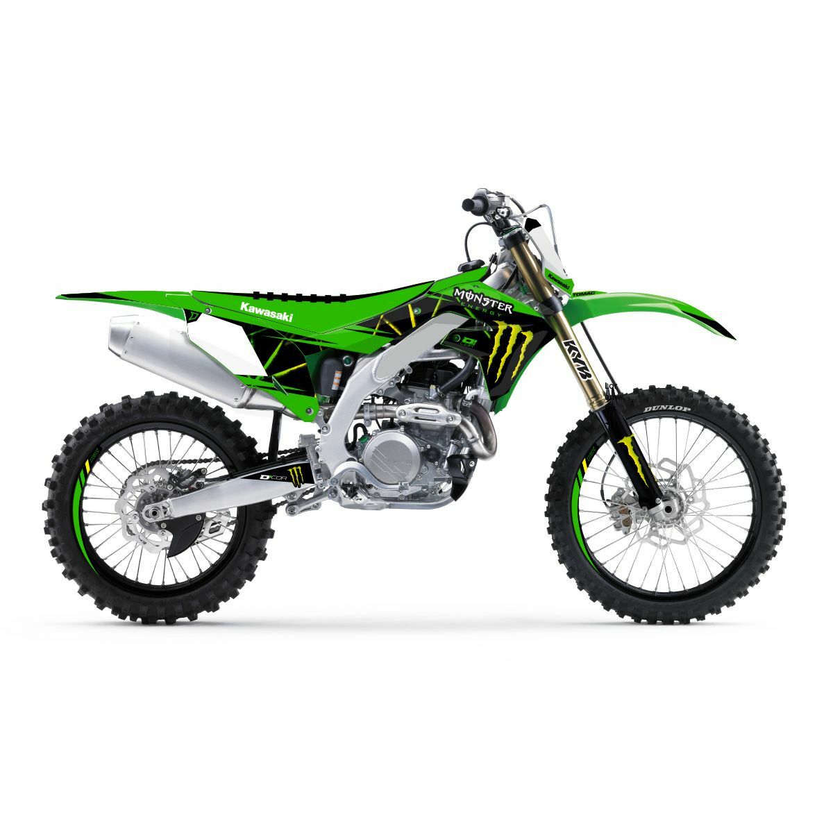 Cmplt Kit Monster Energy Slash White Bg