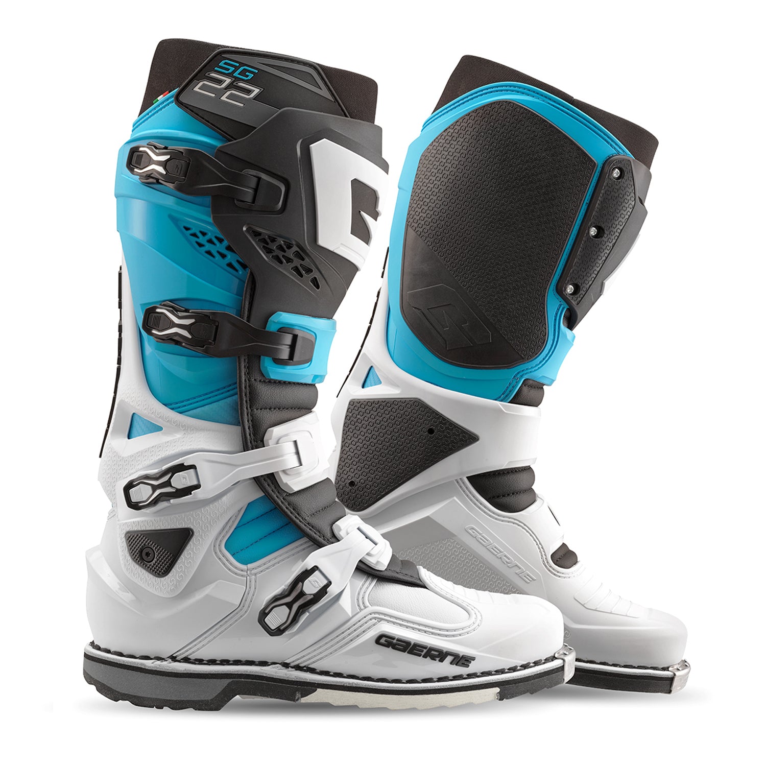 Sg 22 Boots Le White/Black/Light Blue 09