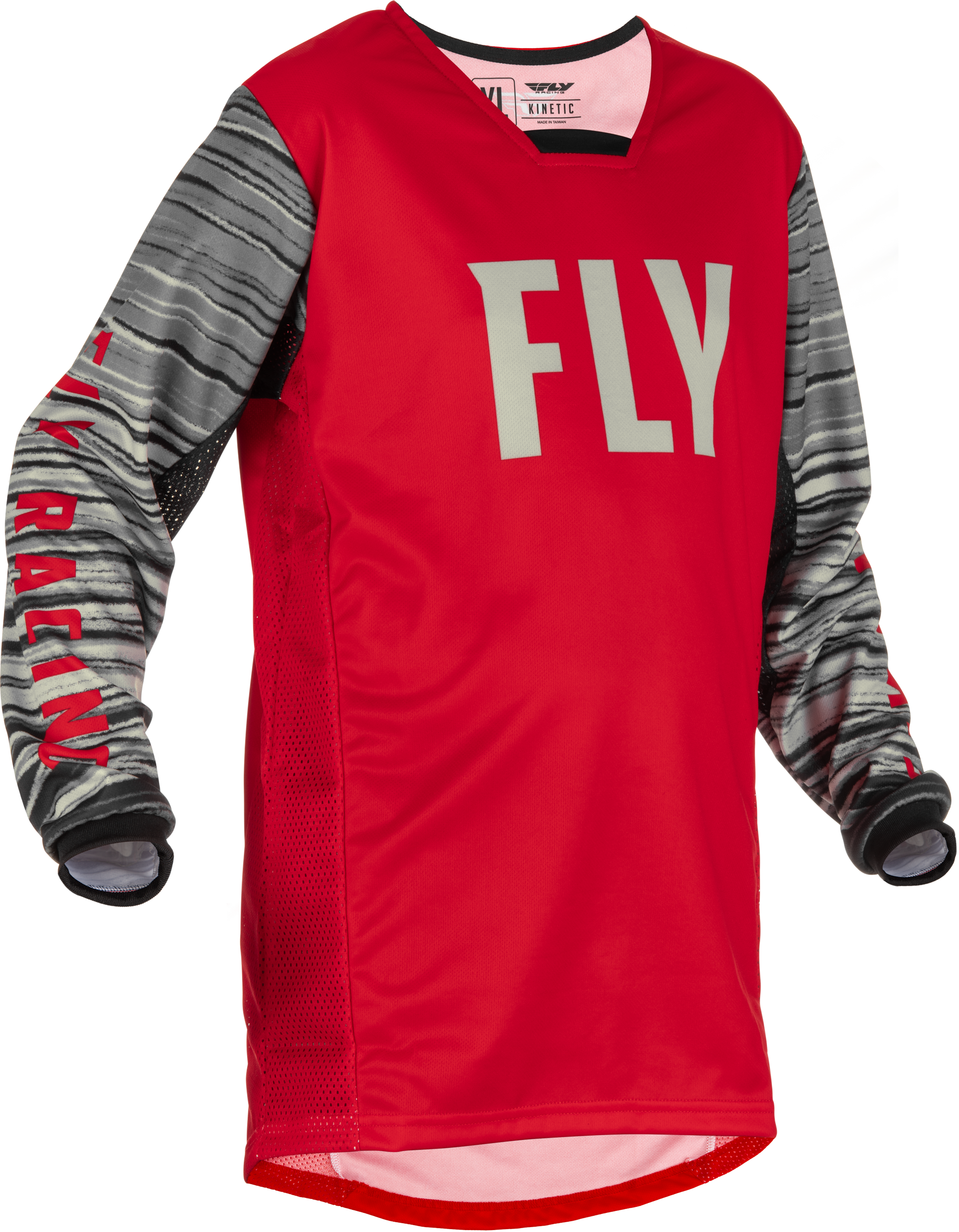 Youth Kinetic Wave Jersey Red/Grey Ym