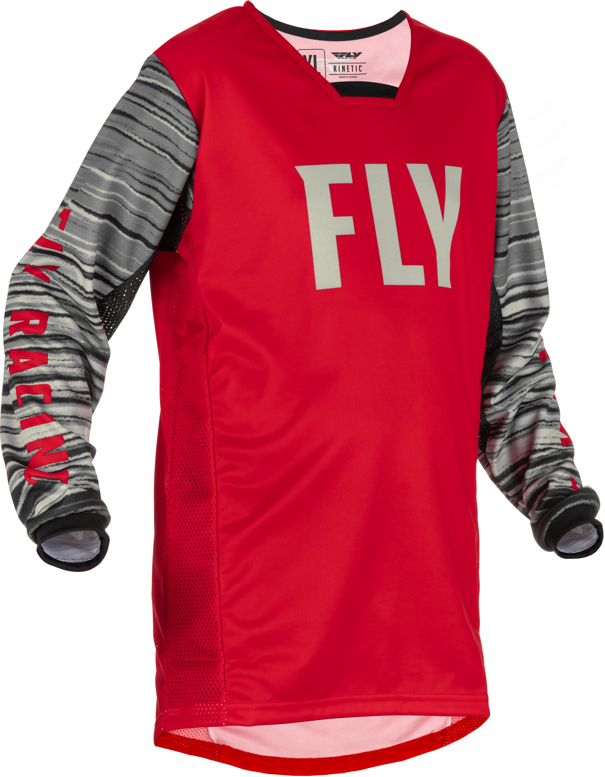 Youth Kinetic Wave Jersey Red/Grey Ym