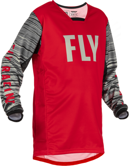 Youth Kinetic Wave Jersey Red/Grey Ym