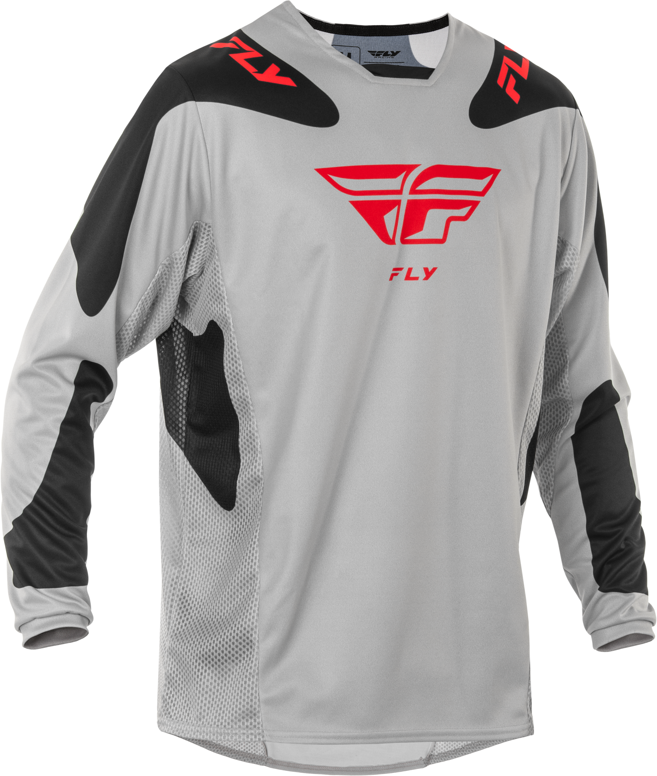 Kinetic Sym Jersey Light Grey/Red/Black Sm