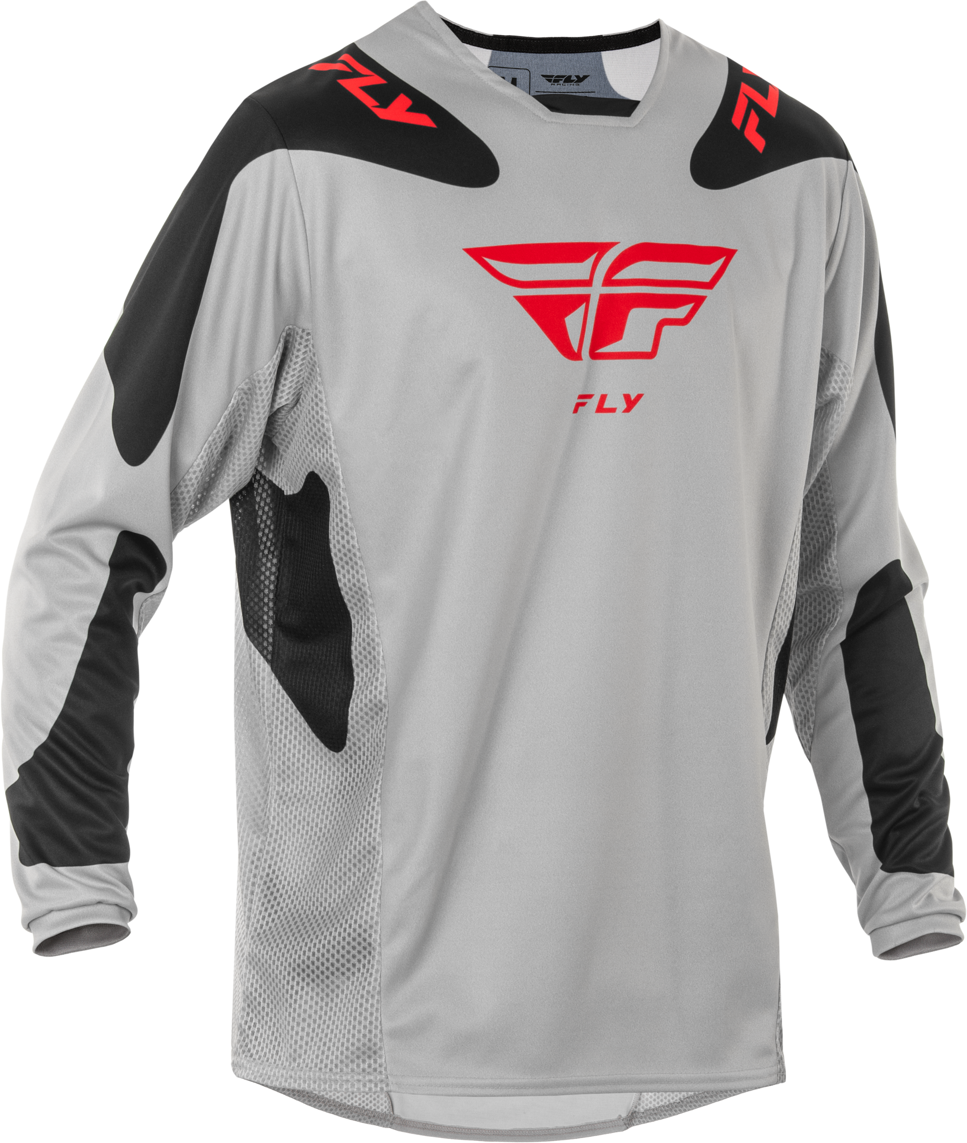 Kinetic Sym Jersey Light Grey/Red/Black Lg