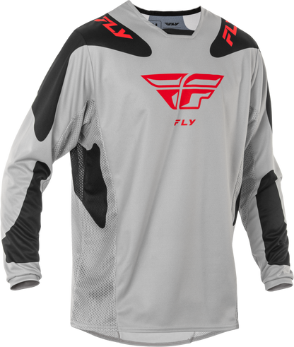Kinetic Sym Jersey Light Grey/Red/Black Lg