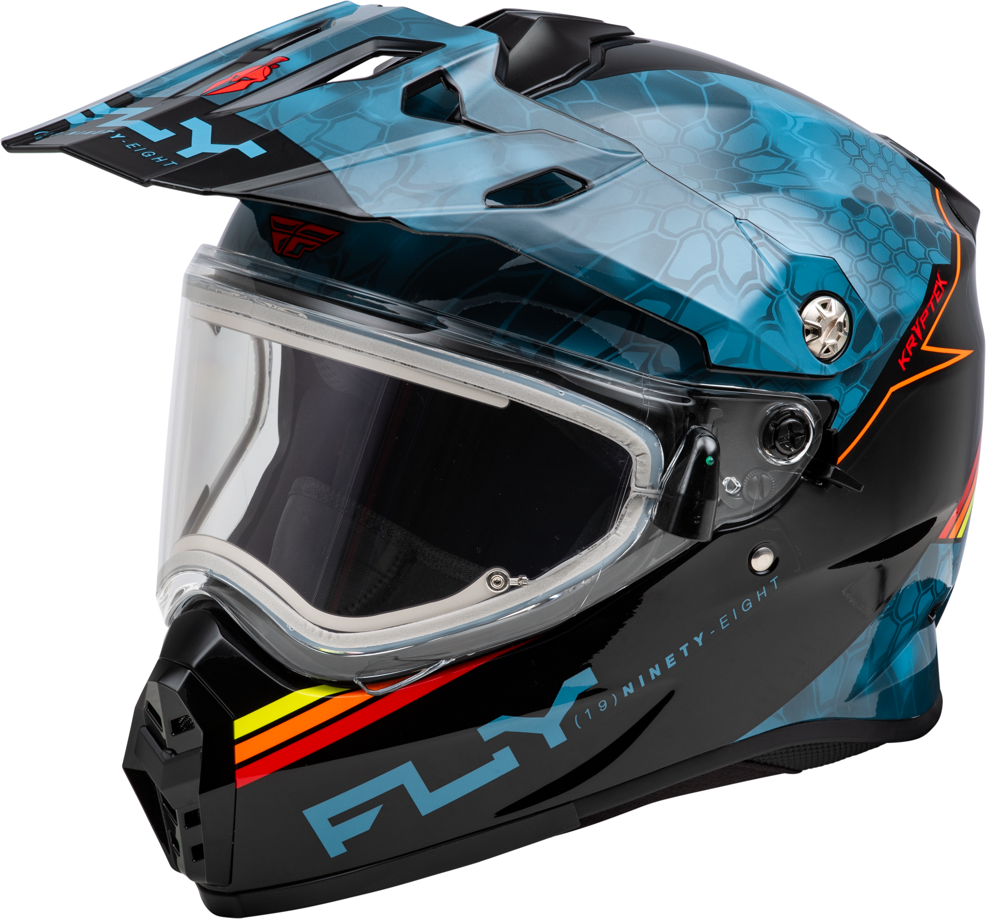 Trekker Cw Conceal Helmet Elec Shld Slate/Black/Red Md