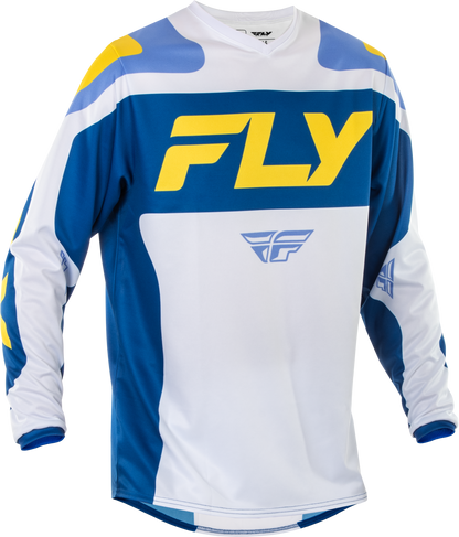 F 16 Jersey White/Dark Blue/Yellow Xl