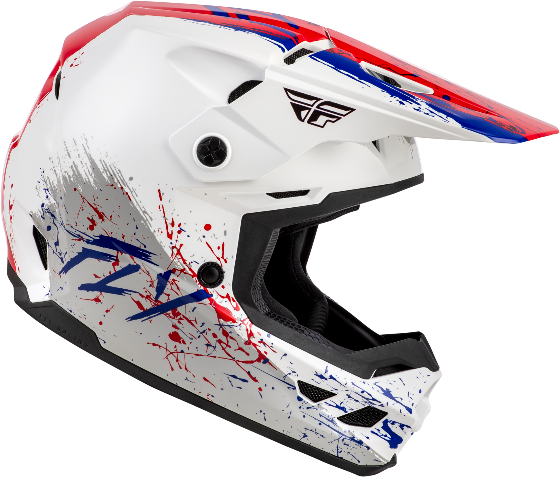 Youth Kinetic Drip Helmet Red/White/Blue Ym