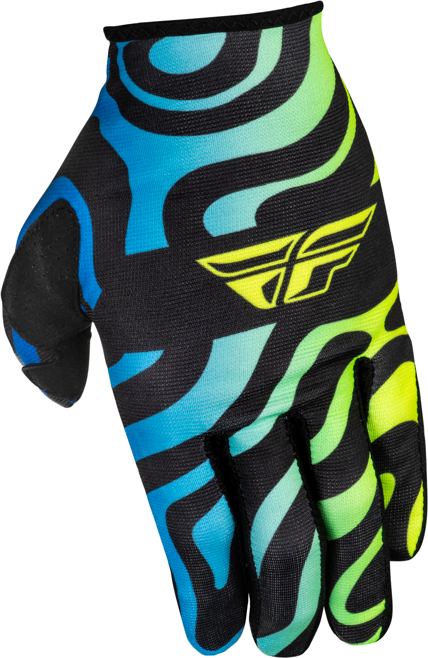 Youth Lite Zen Gloves Black/Blue/Hi Vis Ym