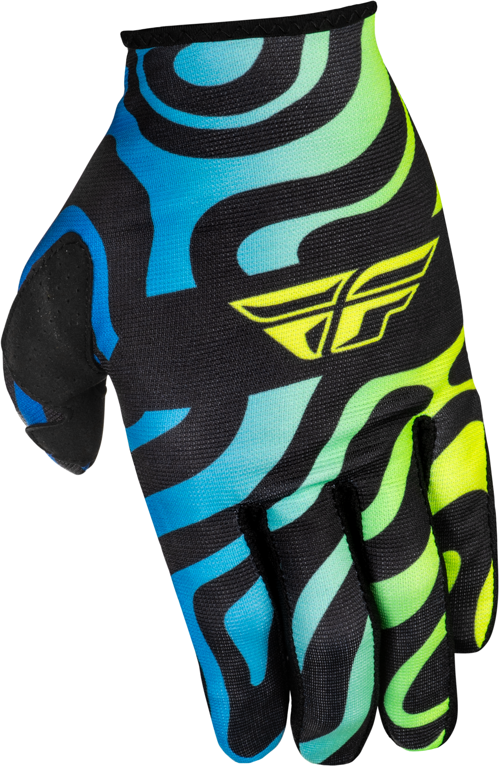 Youth Lite Zen Gloves Black/Blue/Hi Vis Ym