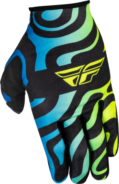 Youth Lite Zen Gloves Black/Blue/Hi Vis Yl