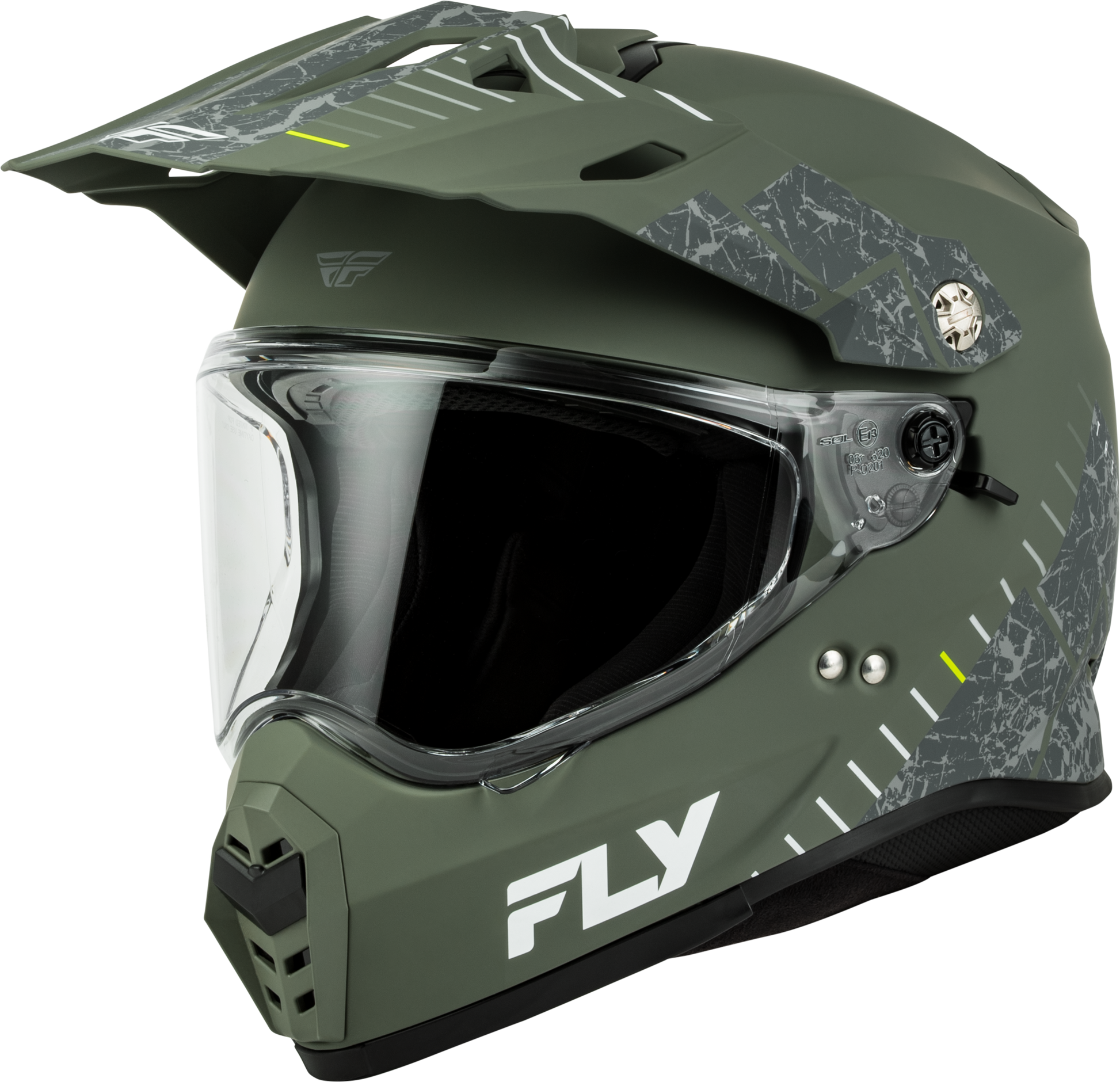 Fly Trekker Granite Helmet Matte Sage/Grey Xs