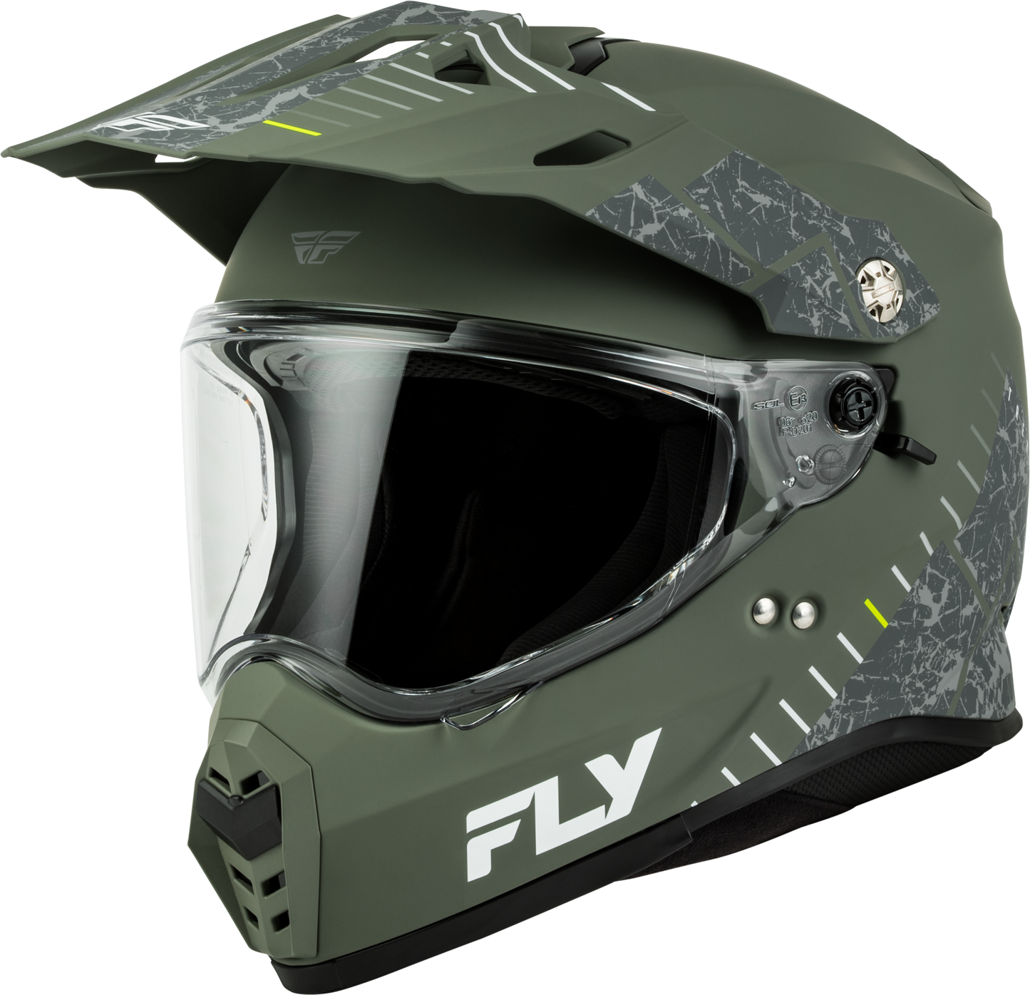Fly Trekker Granite Helmet Matte Sage/Grey Xl