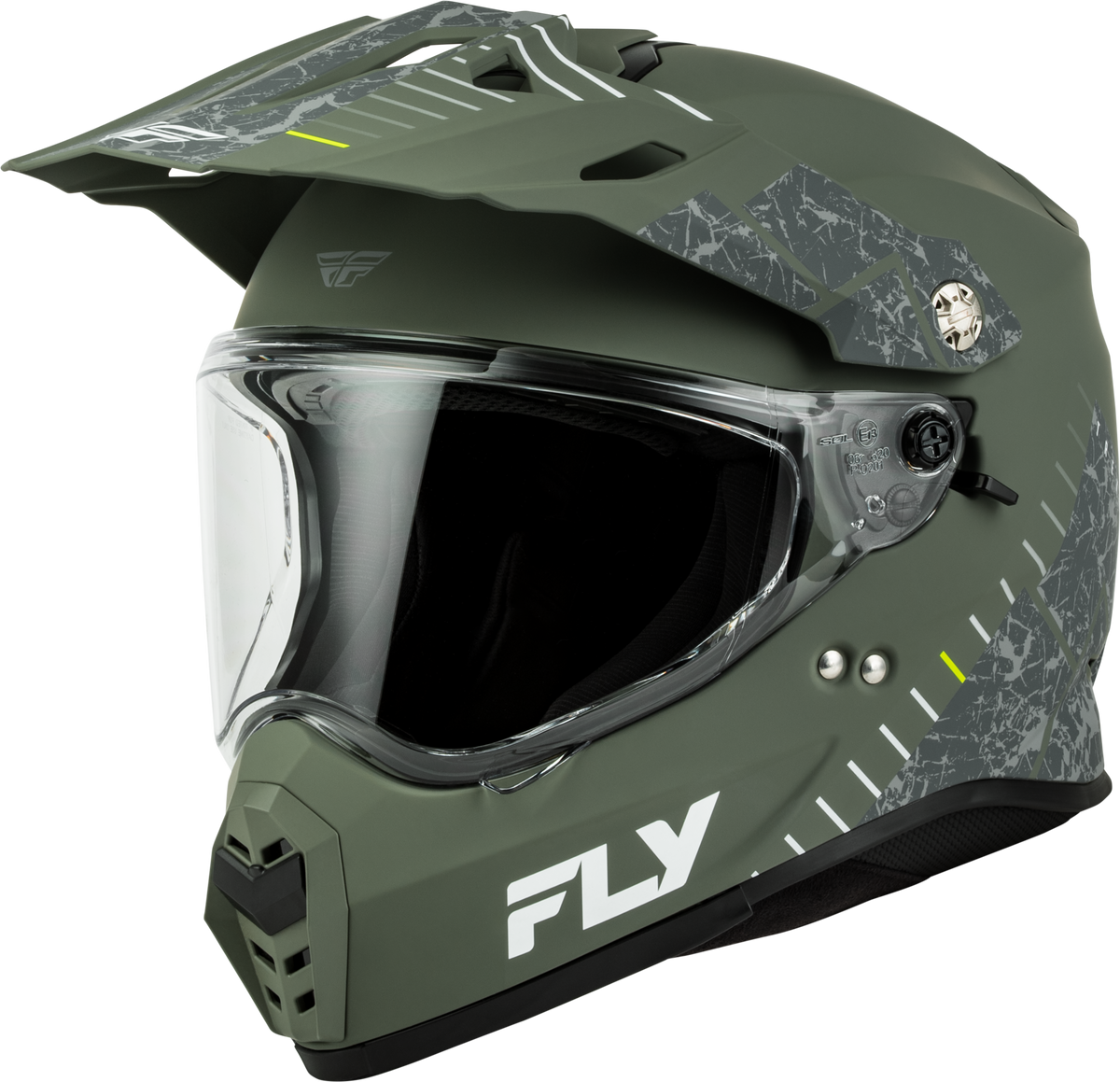 Fly Trekker Granite Helmet Matte Sage/Grey Xl