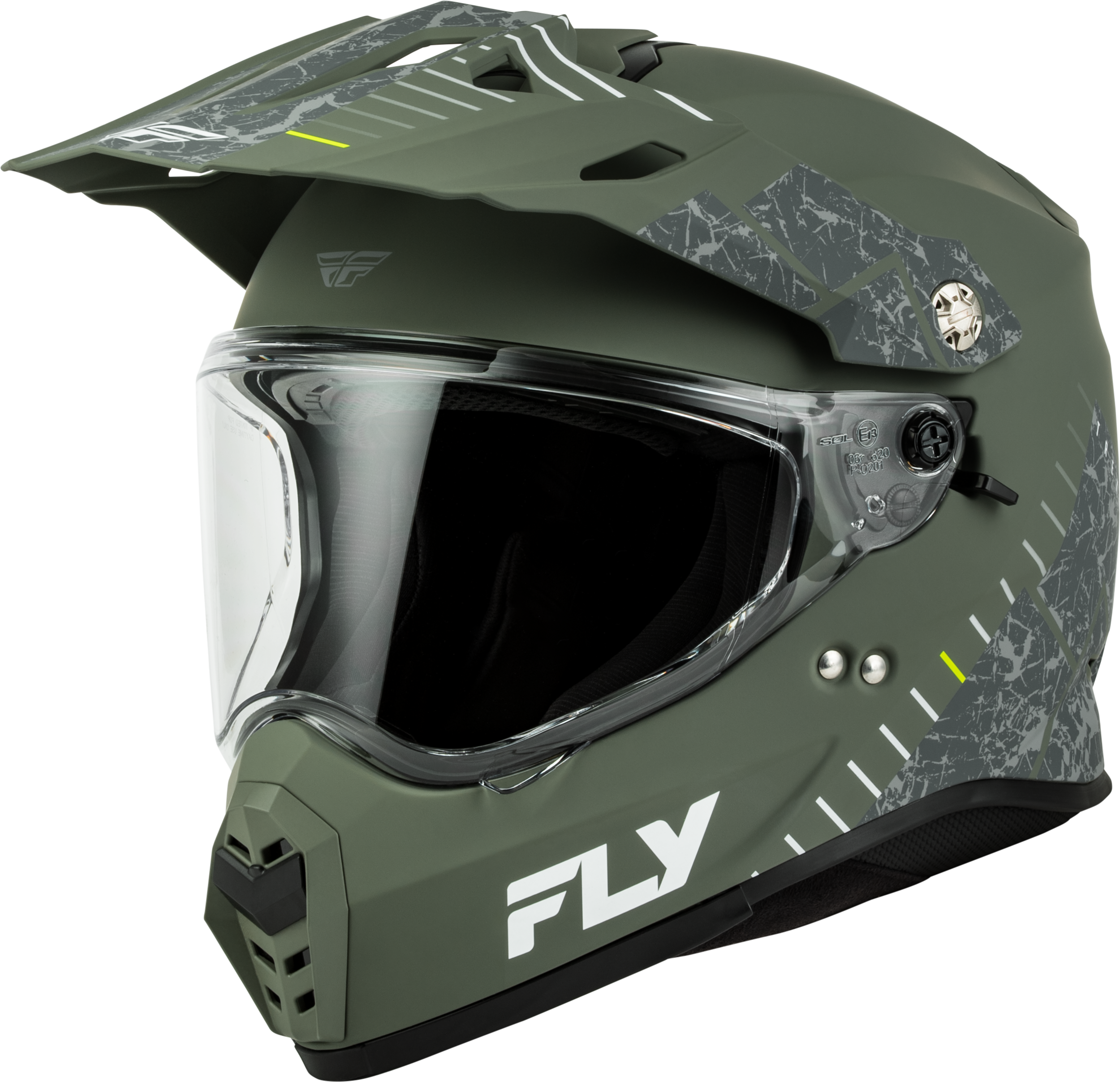 Fly Trekker Granite Helmet Matte Sage/Grey Lg