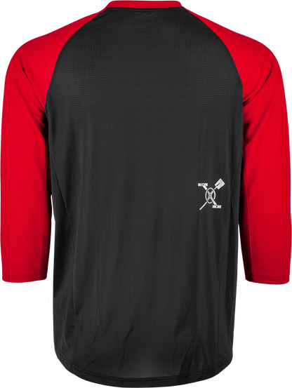 Ripa 3/4 Sleeve Jersey Black/Red Md