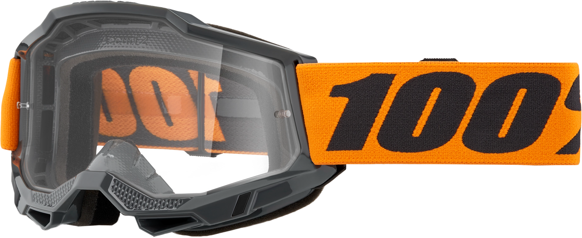 Strata 2 Goggle Neon Orange Clear Lens
