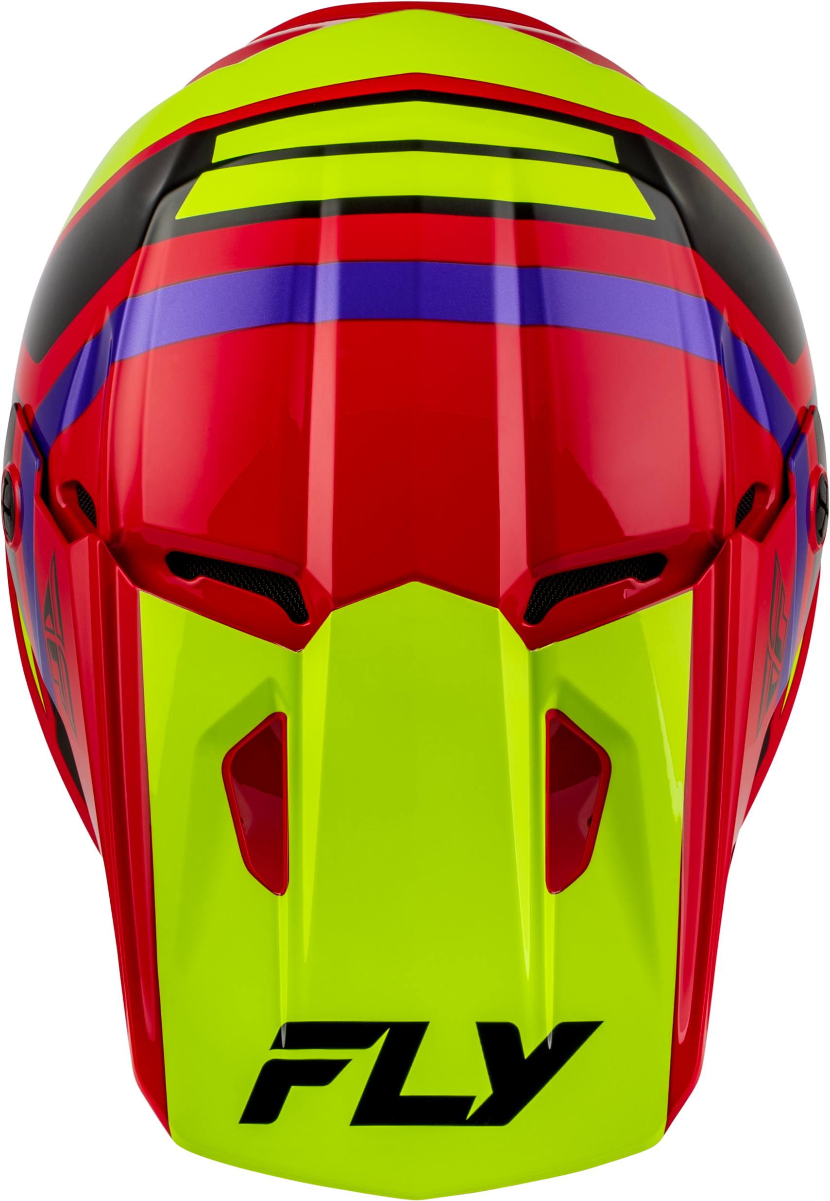 Youth Kinetic Scrap Helmet Red/Hi Vis/Purple/Black Yl
