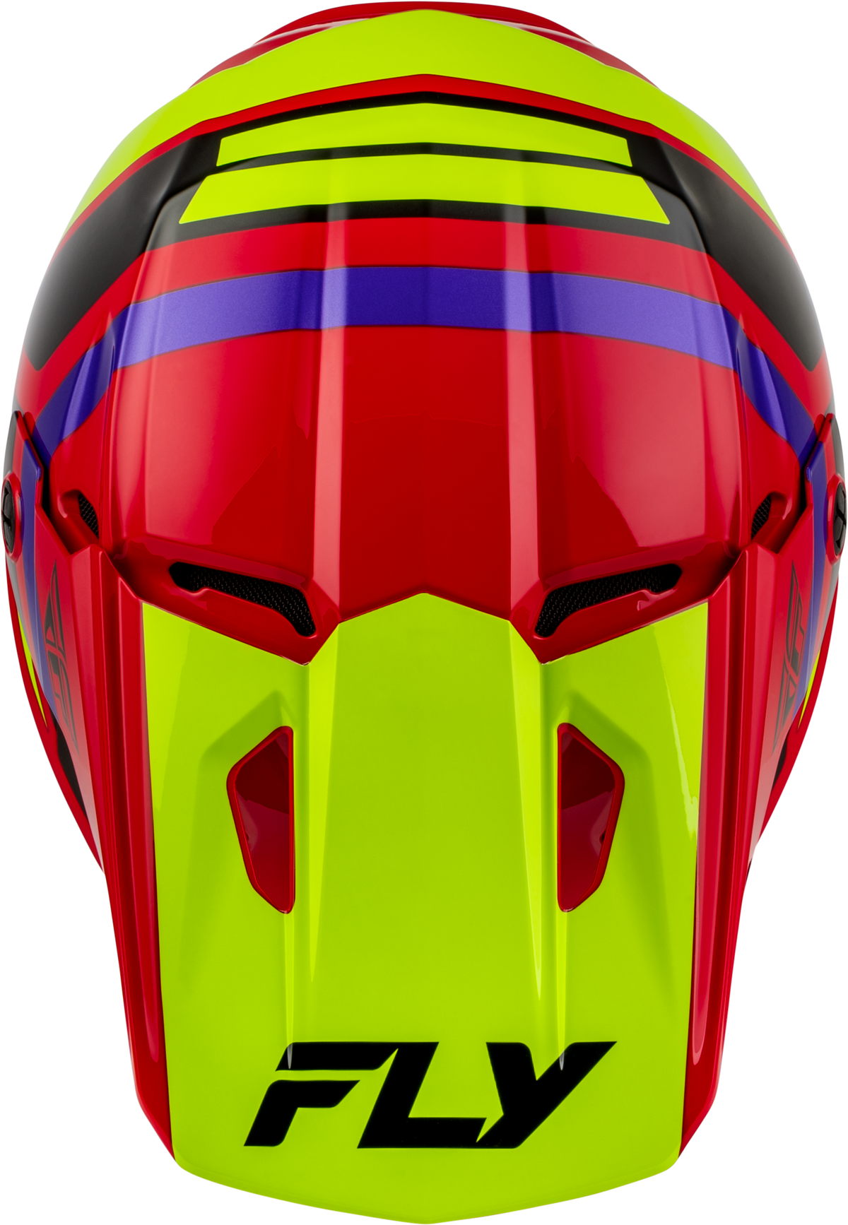 Youth Kinetic Scrap Helmet Red/Hi Vis/Purple/Black Ym