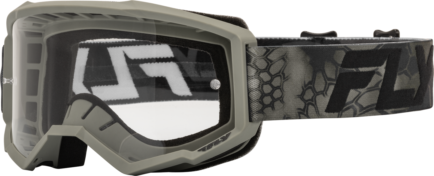 Focus Se Kryptek Goggle Moss Grey/Black W/ Clear Lens