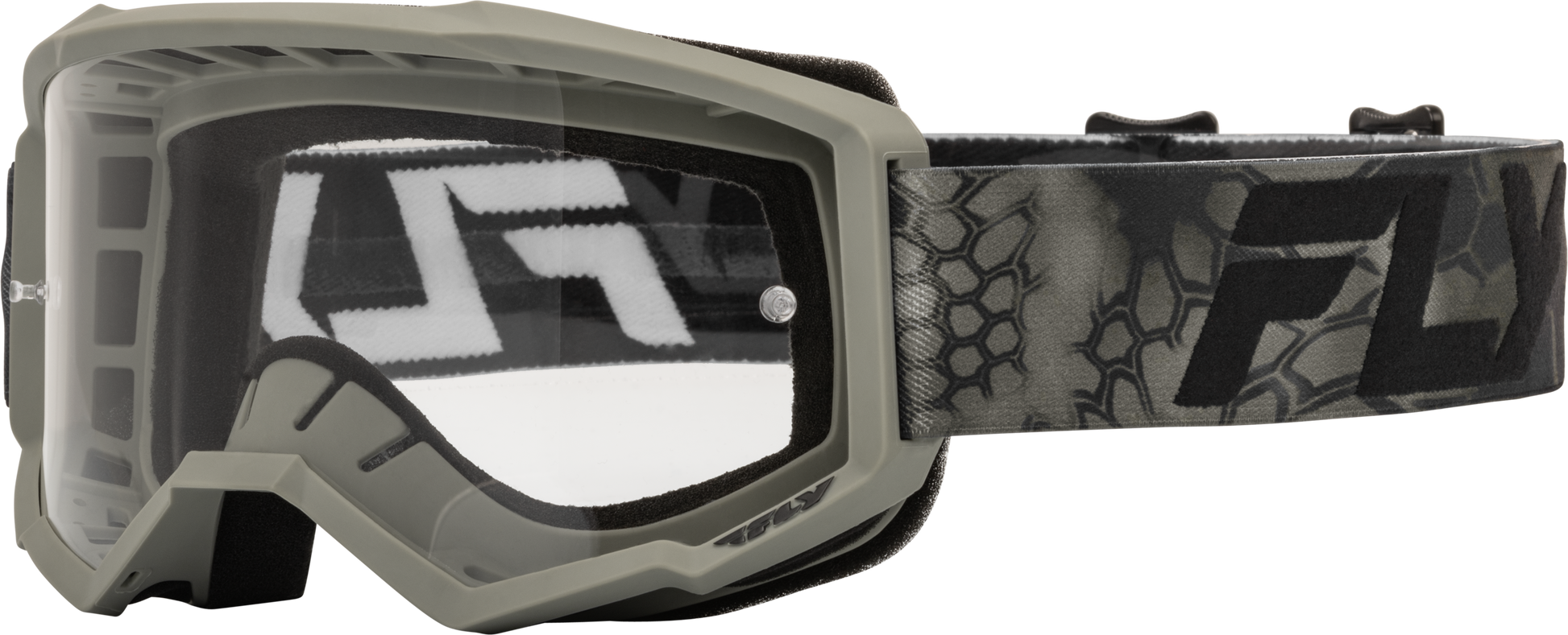 Focus Se Kryptek Goggle Moss Grey/Black W/ Clear Lens