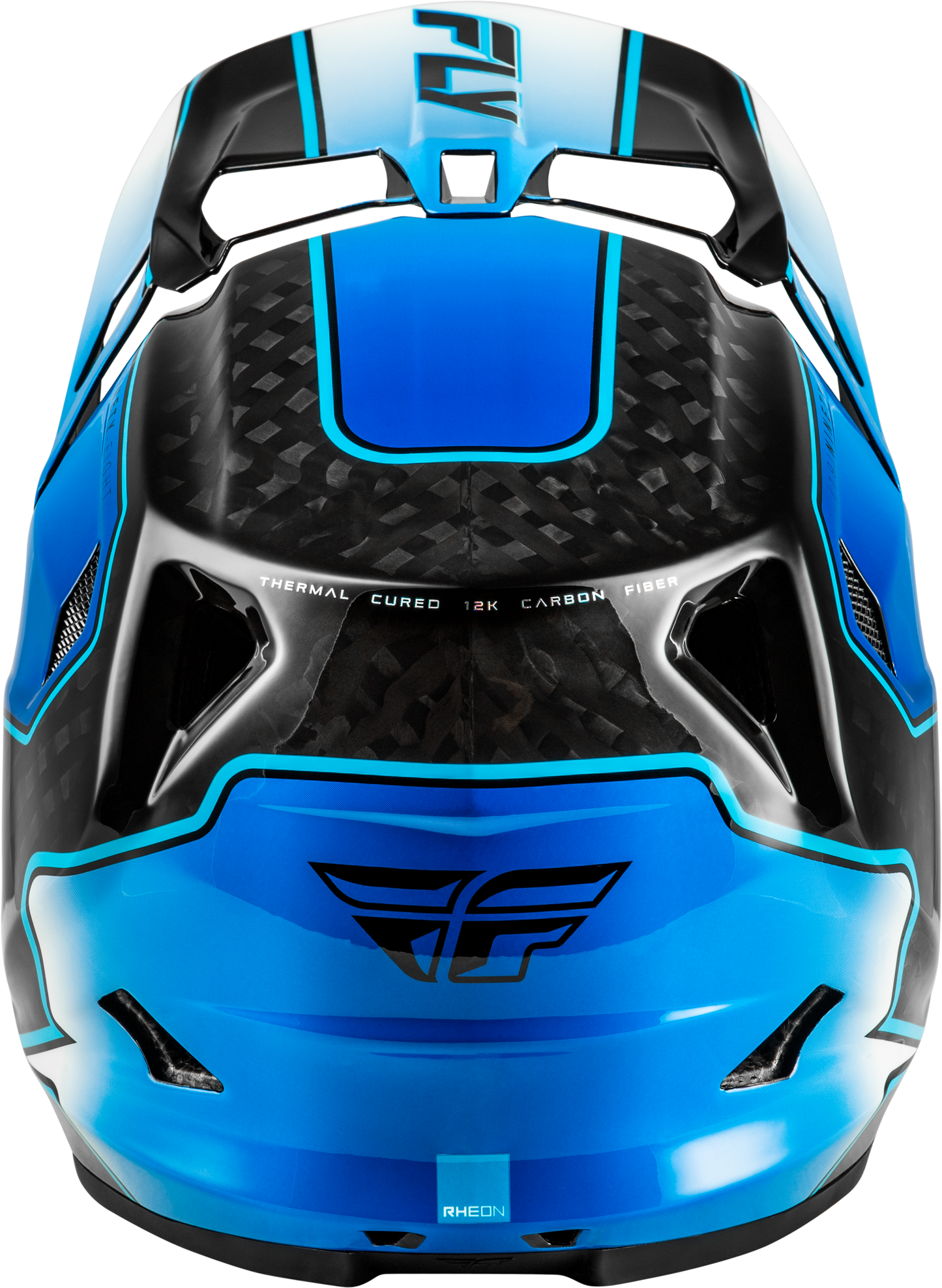 Werx R Flow Carbon Helmet Black Carbon/Blue/White Md