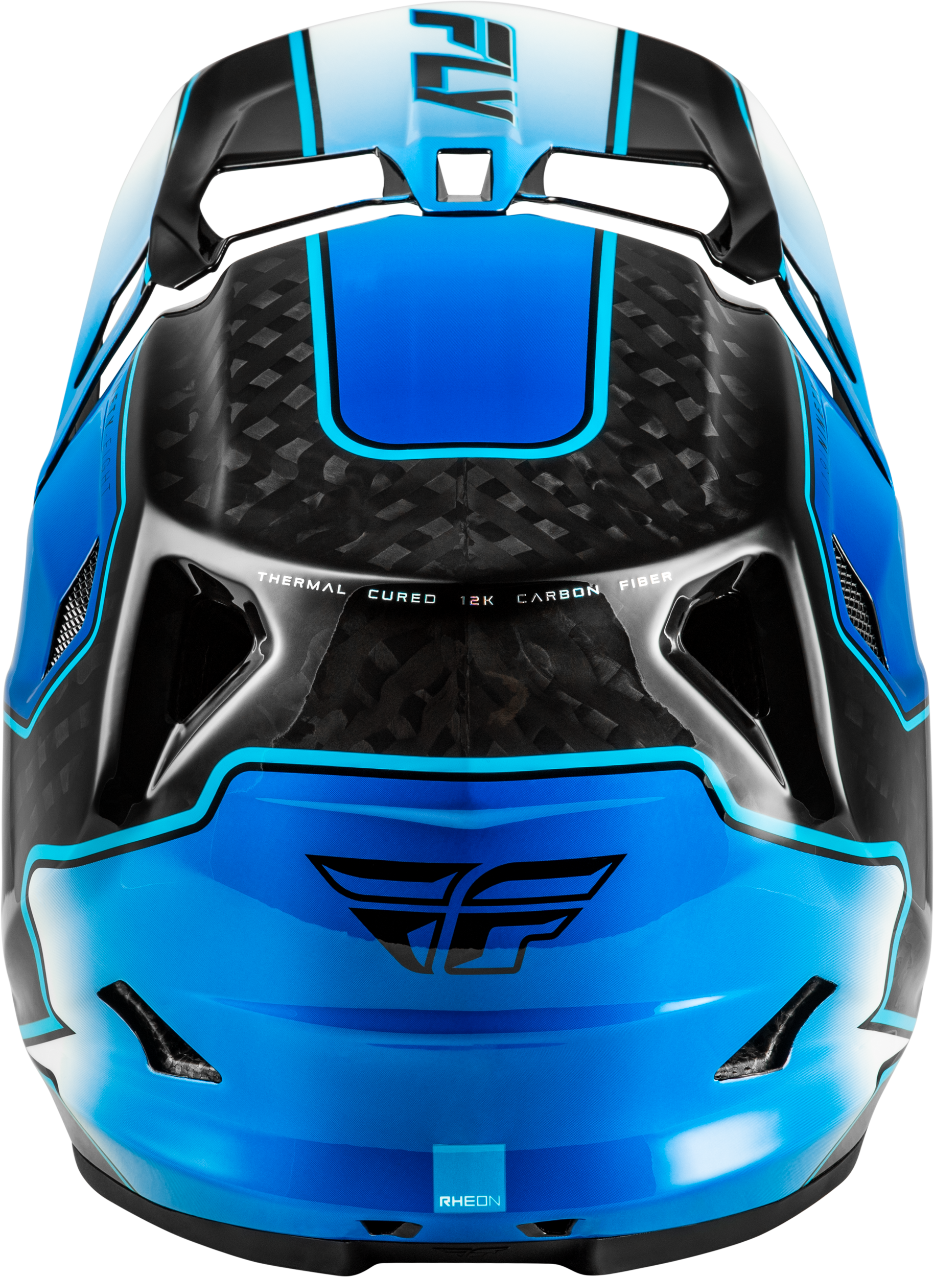 Werx R Flow Carbon Helmet Black Carbon/Blue/White Md