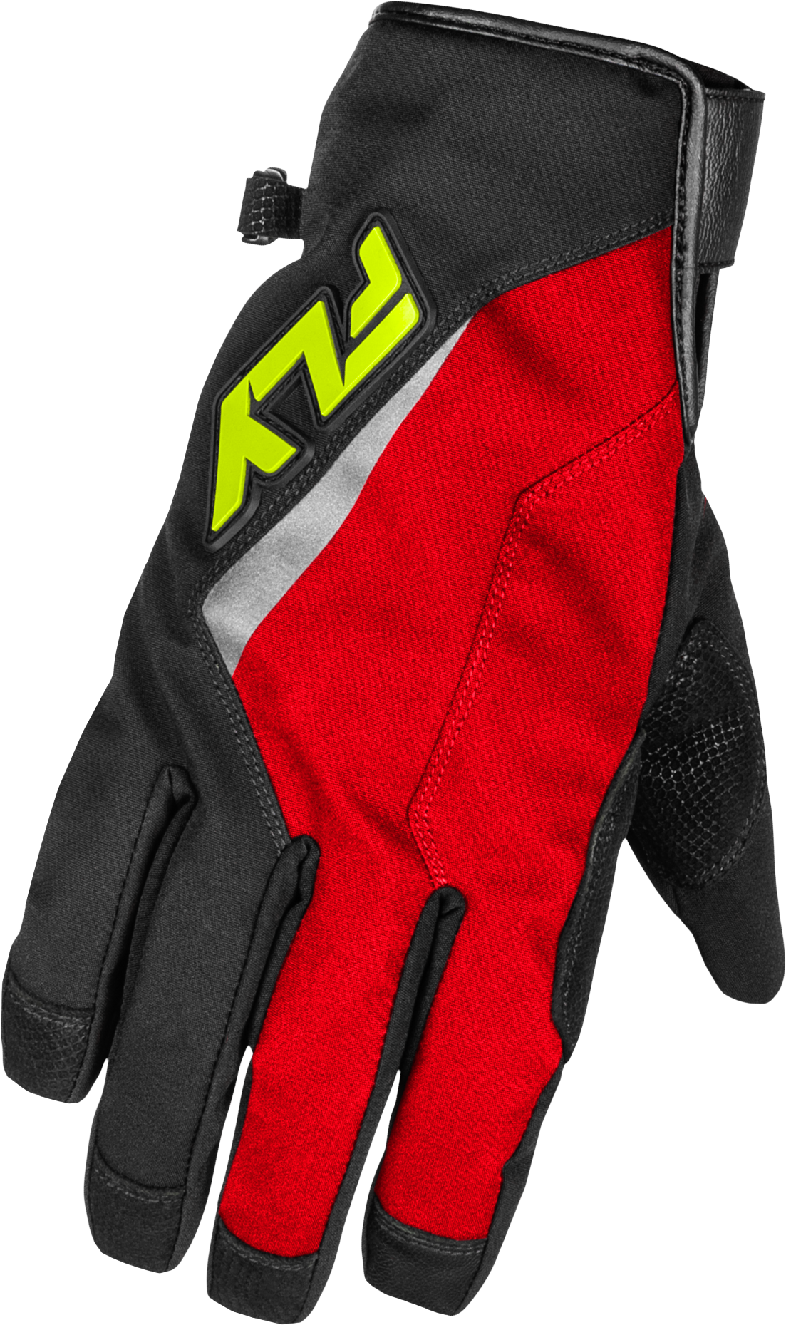 Title Long Gloves Red/Black/Hi Vis Xs