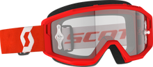 Primal Goggle Red/White Clear Works