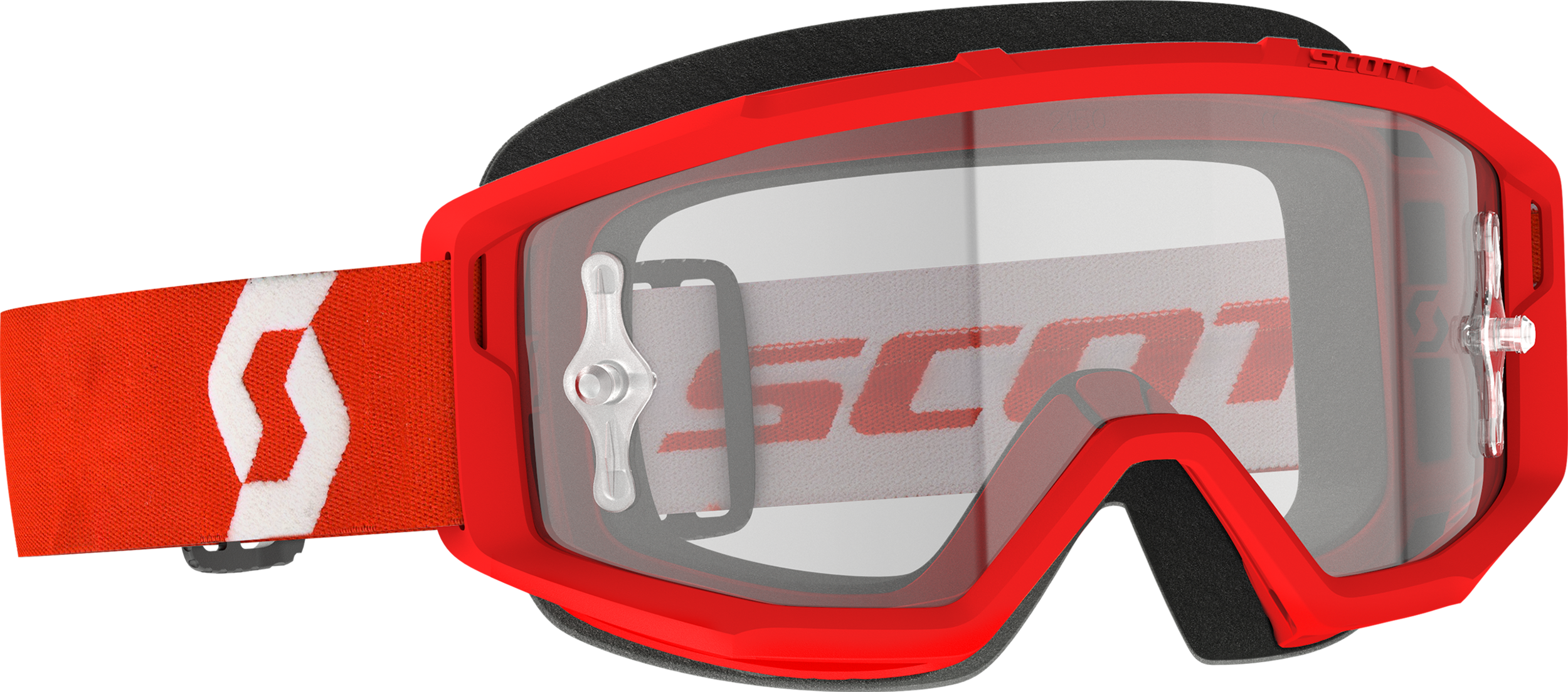 Primal Goggle Red/White Clear Works